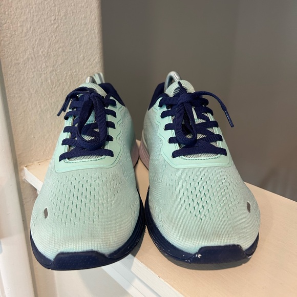 Z by Zella Lifestyle Lace-up Knit Running Shoe  Aqua/Blue Women’s Size 10 - Picture 7 of 9